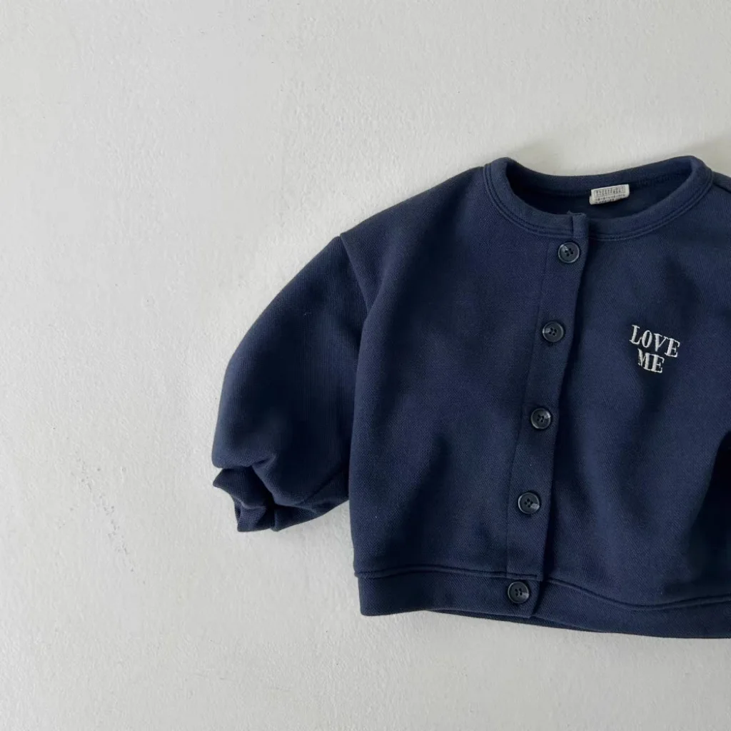 Autumn New Baby Long Sleeve Letter Jacket Infant Girl Cotton Coat Toddler Boy Casual Cardigan Children Clothes baby jacket