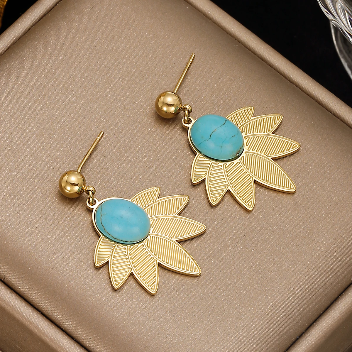 Stainless Steel Stone Earring Stainless Steel Drop Earrings Staines