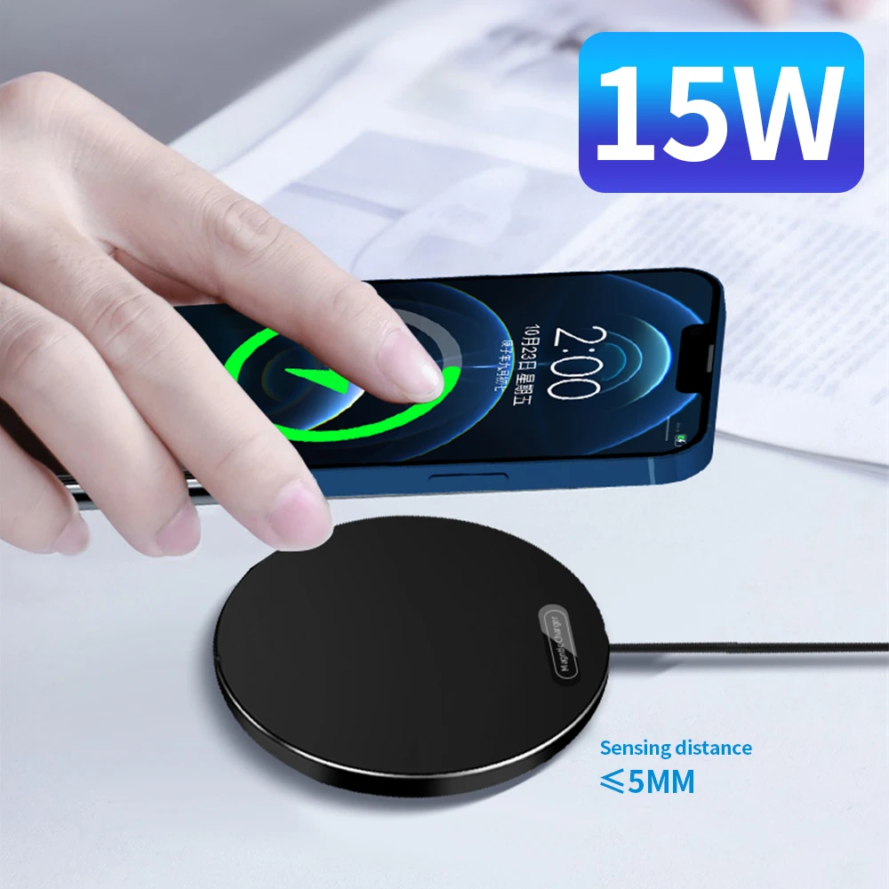 inalámbrico para Samsung, almohadilla de carga inalámbrica Qi de 15W para Airpods, Xiaomi, Huawei, cargador de inducción portátil| | - AliExpress