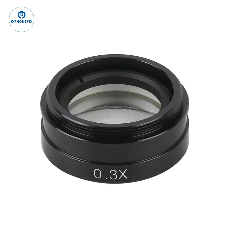 0.3X 0.35X 0.5X 0.7X 1X 2.0X Optical Glass Auxiliary Barlow Lens M42 Objective for 120X-500X C-Mount Industrial Zoom Lens
