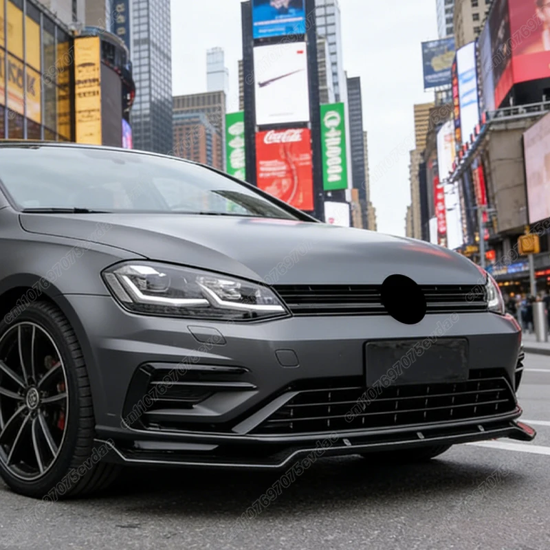 폭스바겐 골프 7 7.5 MK7 MK7.5 GTI GTD R R-라인 2012 2013 2014 2015 2016 2017 2018 2019 프론트 범퍼 스포일러 립 ABS 차체 키트