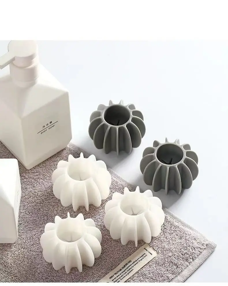 Description Picture 5 of item10pcs Laundry Ball Reusable Silicone Clothes Hair Cleaning Tools Pet Hair Remover Washing Machine Cat Hair Catcher Laundry Ball