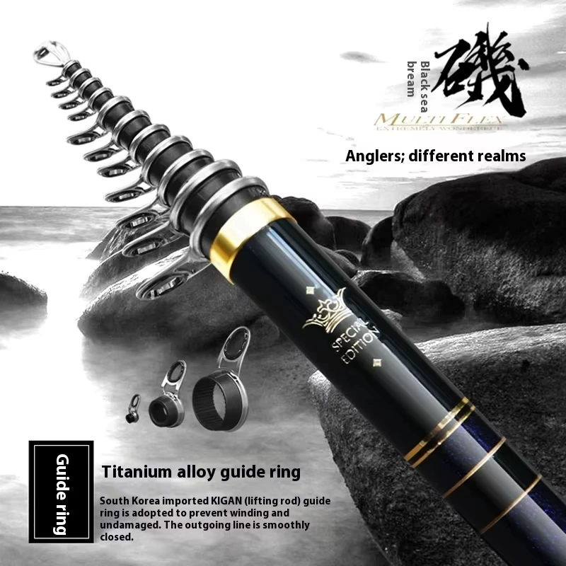 Surecatch Korean Import Titanium Alloy Slant Ring Carbon Fishing