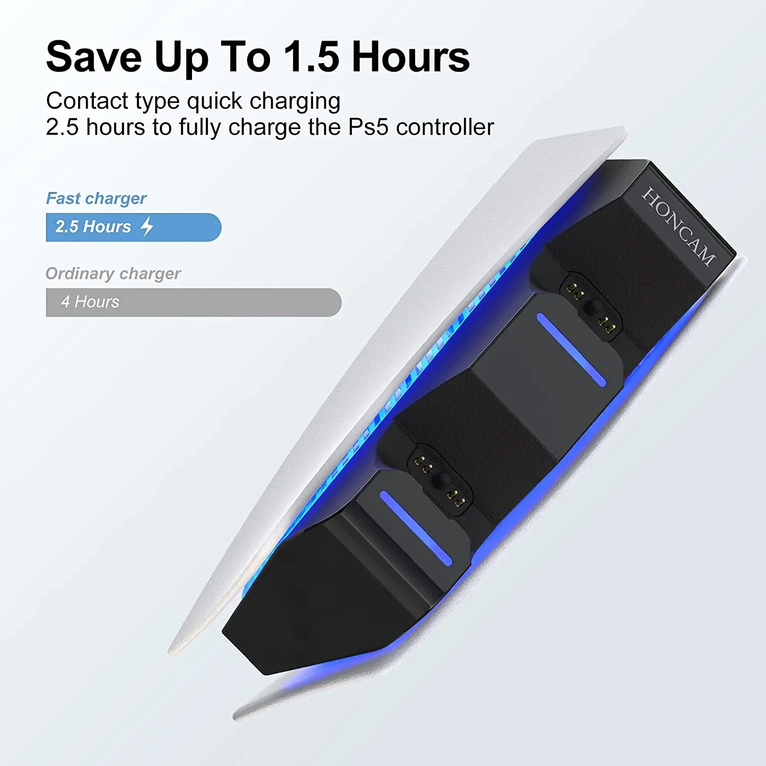 قفص الاتهام المزدوج لشحن بلاي ستيشن 5 ، شاحن مزدوج ، وحدة تحكم ألعاب لاسلكية ، PS5 ، Type-C ، DualSense