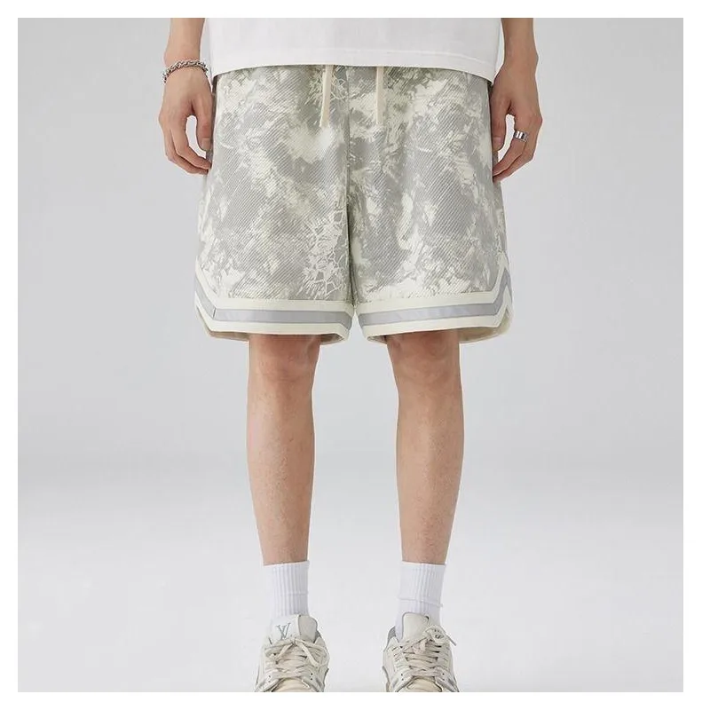 

2023 Latest High Street Sports Casual Shorts Men's Summer American Fashion Brand Hip Hop Loose Shorts