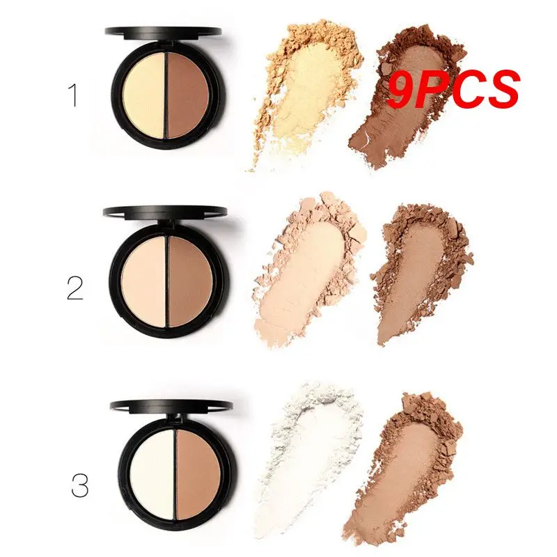 

9PCS Highlight Contour Palette Illuminate Multifunctional High-quality Professional Versatile Long-lasting Makeup Shadow Enhance