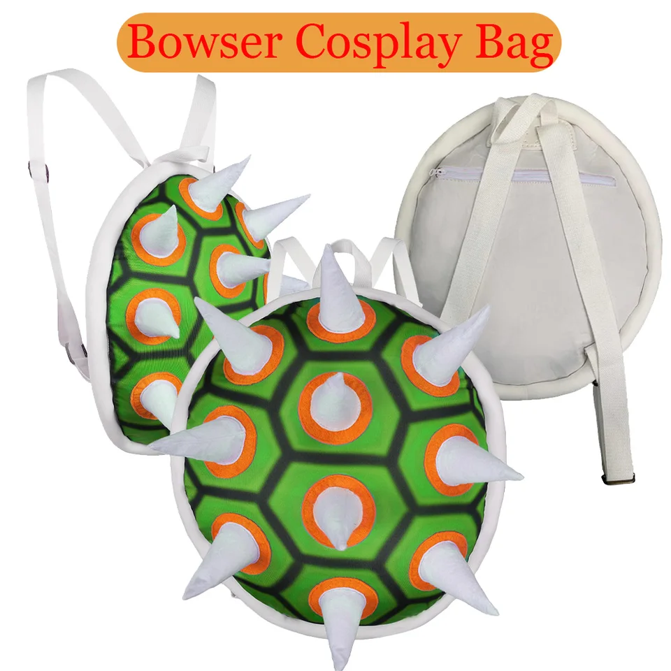 Zaino Bowser Koopa Super Mario - Cartoon Per Scuola, Viaggio E Laptop - Borsa Unisex In Tessuto Oxford