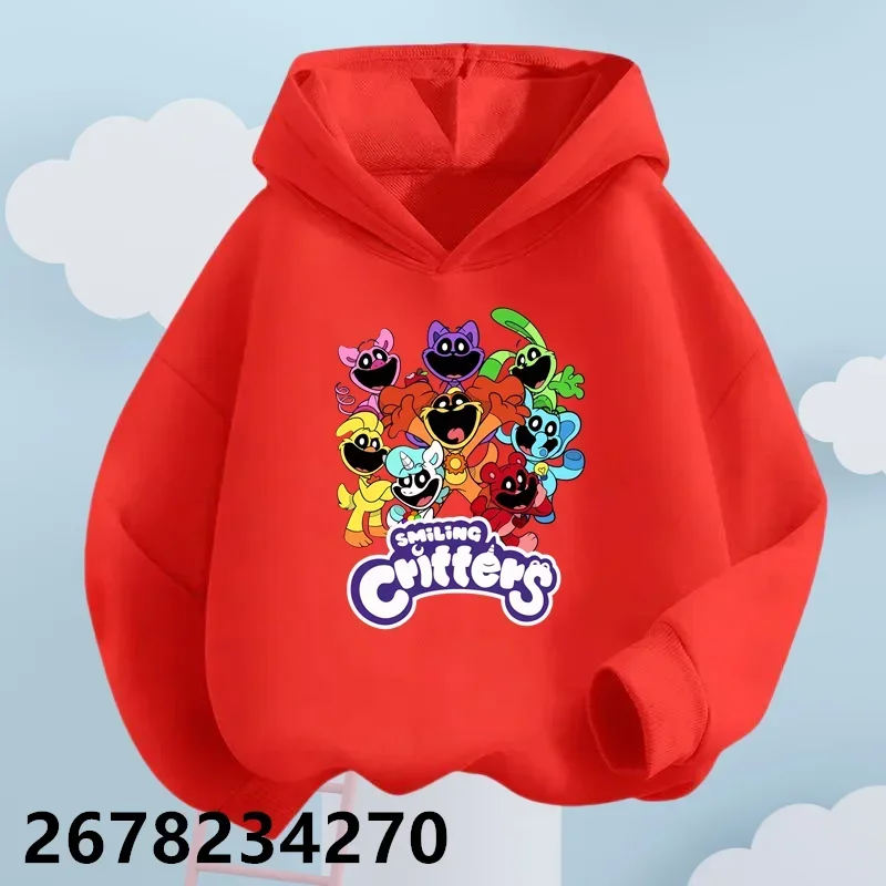 Children Sweatshirt Smiling Critters Catnap Kids Boy Girl Hoodies Pants Suit Cartoon Print