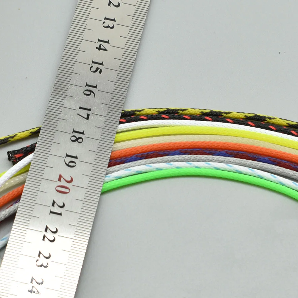 3M 3mm 12Colors Snakeskin Mesh Cable Sleeves Wire Protecting Nylon Tight PET Expandable Insulation Sheathing Braided Sleeve