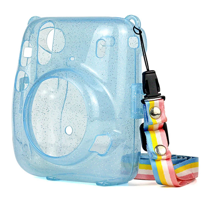 For Instax Mini 11 Crystal Transparent Protective Case Cover Bag for Fuji Fujifilm Instant Camera Bag Instax Mini 11 Accessories 