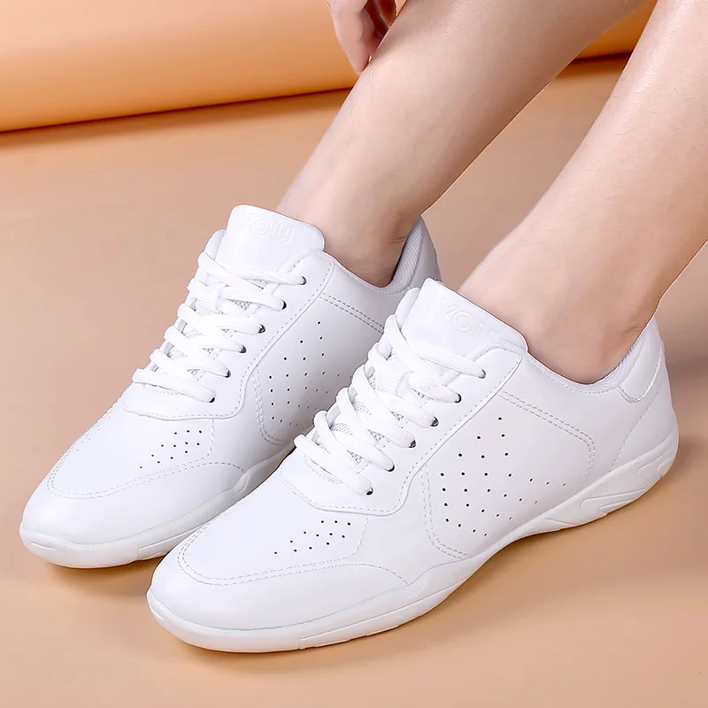 New sports shoes for parent-child ultra-fine fiber versatile women's aerobic soft sole anti slip cheerleading dance shoes for