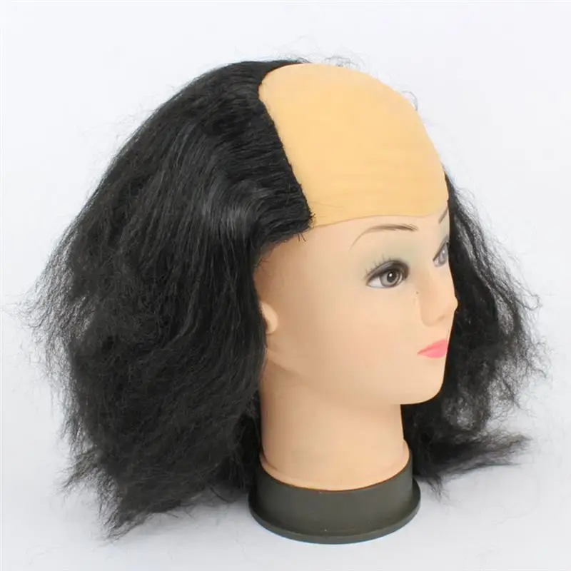 Description Picture 3 of item1pc Bald Cap Bald Wig Latex Bald Wig Funny Old Lady Wigs Masquerade Party Bald Wig Wig Head Mask Festival Costume Props
