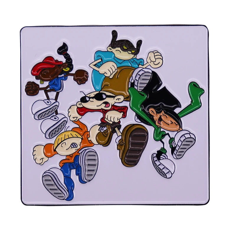 

A2242 Funny Cartoon Enamelled Brooches Pins Backpack Lapel Badges Fashion Jewelry Accessories Festival Souvenir Gifts