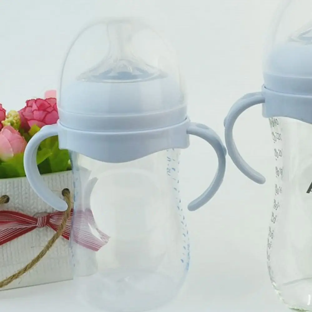 2Pcs BPA Free Wide Mouth Infant Cup Grip Avent Natural Bottle Handle Feeding Accessories