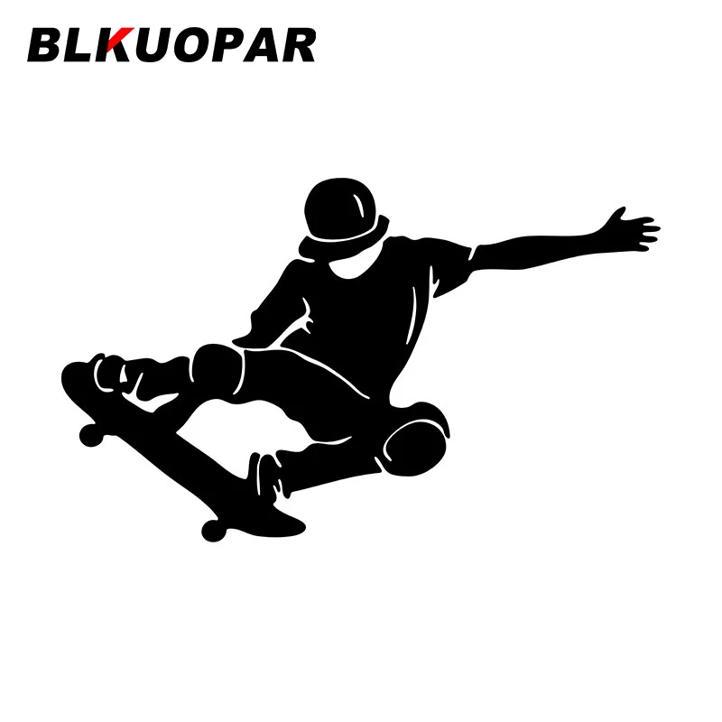 BLKUOPAR 스케이트보더 자동차 스티커, 패션 스포츠 데칼, 방수 다이 컷 에어컨 앞유리, 자동차 액세서리