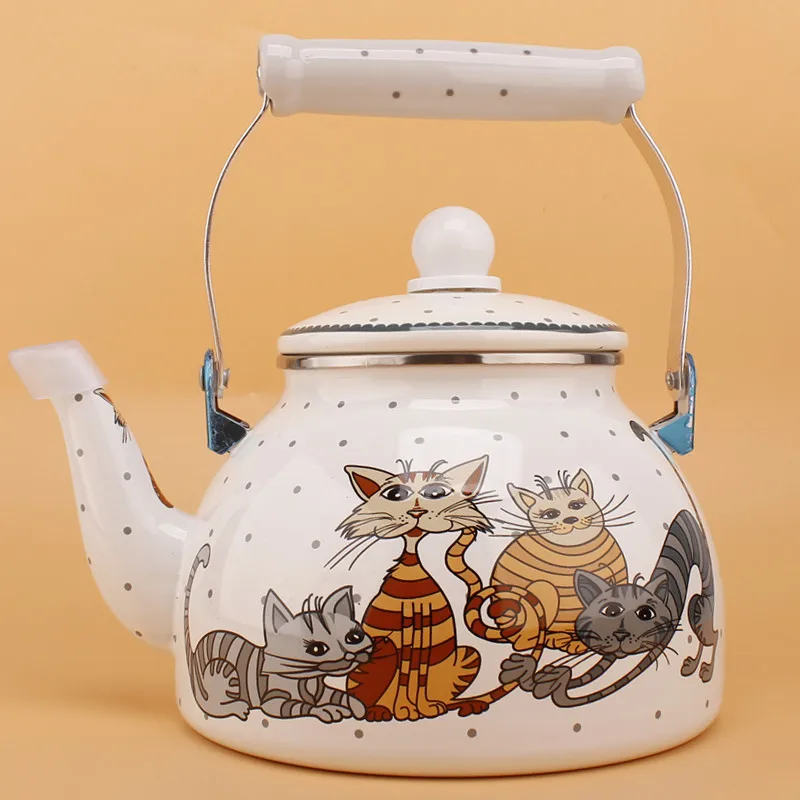 

Enamel Enamel Porcelain Kettle Cool Kettle Restaurant Teapot Kettle Thickened Induction Cooker Natural Gas Household Commercial