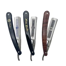 

High-Quality Traditional Men's Razor Stainless Steel Manual Straight Side Shaver Holder Beard and Facial Epilator Hairdresser