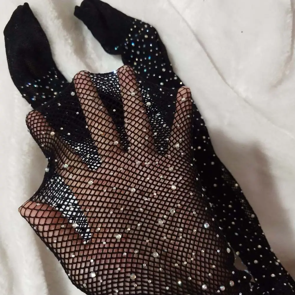 Baby Breathable Girls Crystal Sequin Children Rhinestone Mesh Pantyhose  Stockings Fishnet Tights