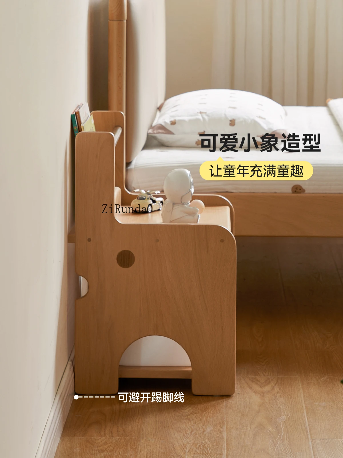 Solid wood children's bedside table Bedroom bedside storage cabinet Locker