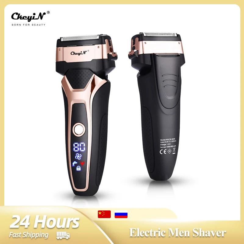 Ckeyin Electric Razor Men Shaver Waterproof Beard Trimmer Professional