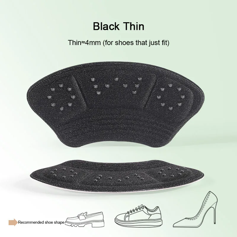 Shoe Insoles Heel Protector Heel Protector Pads Shoe Repair Stickers High Heel Stickers Casual Shoes Protectors Insole Shrinking Size Anti wear Feet Pads Adjust Size Cushion