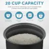 Professional 20-Cup (Cooked) / 5Qt. Digital Rice Cooker, Steamer, and Slow Cooker Pot with 10 Smart Cooking Modes 6