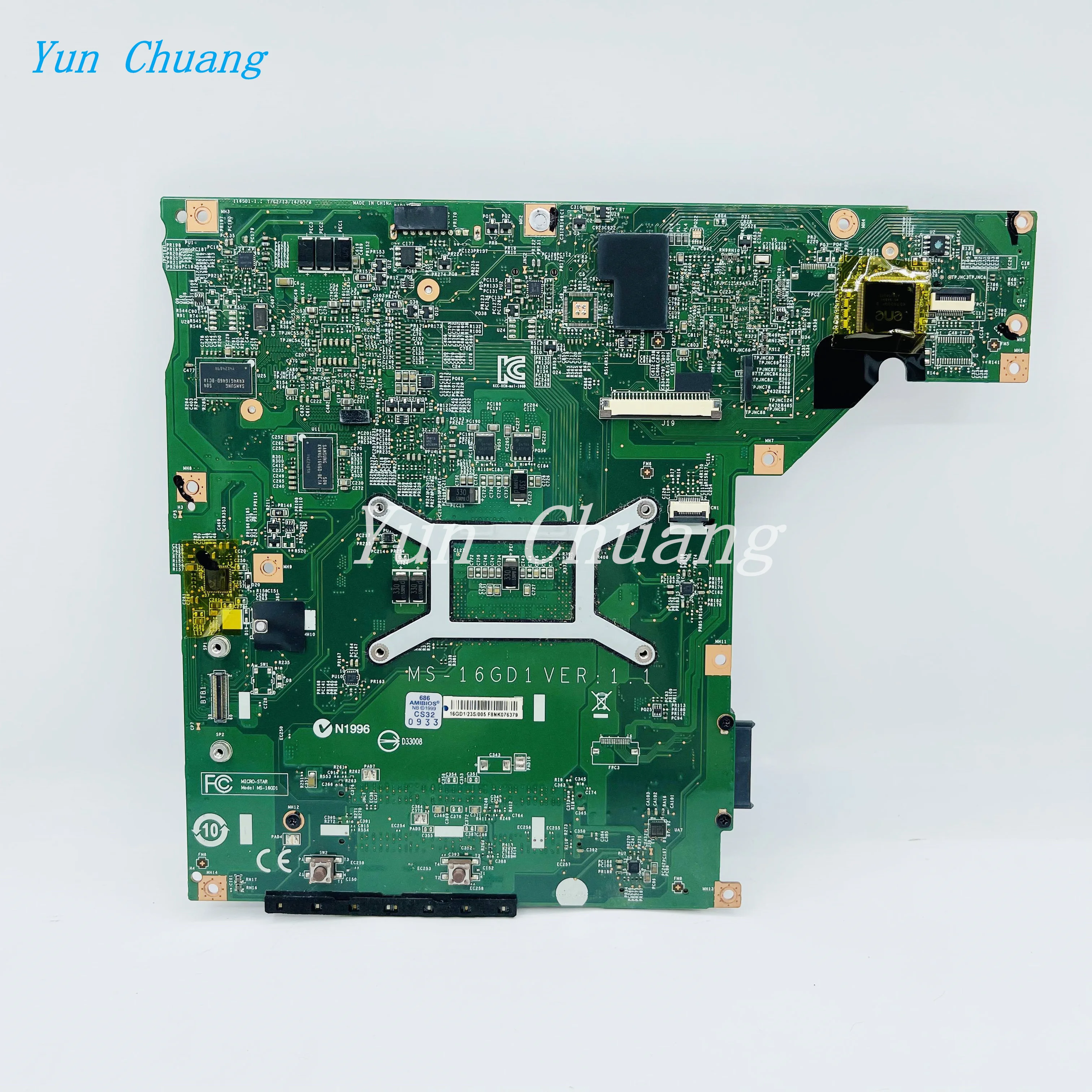 MS-16GD1 REV:1.1 Mainboard For MSI GP60 CX60 CX61 2QF MS