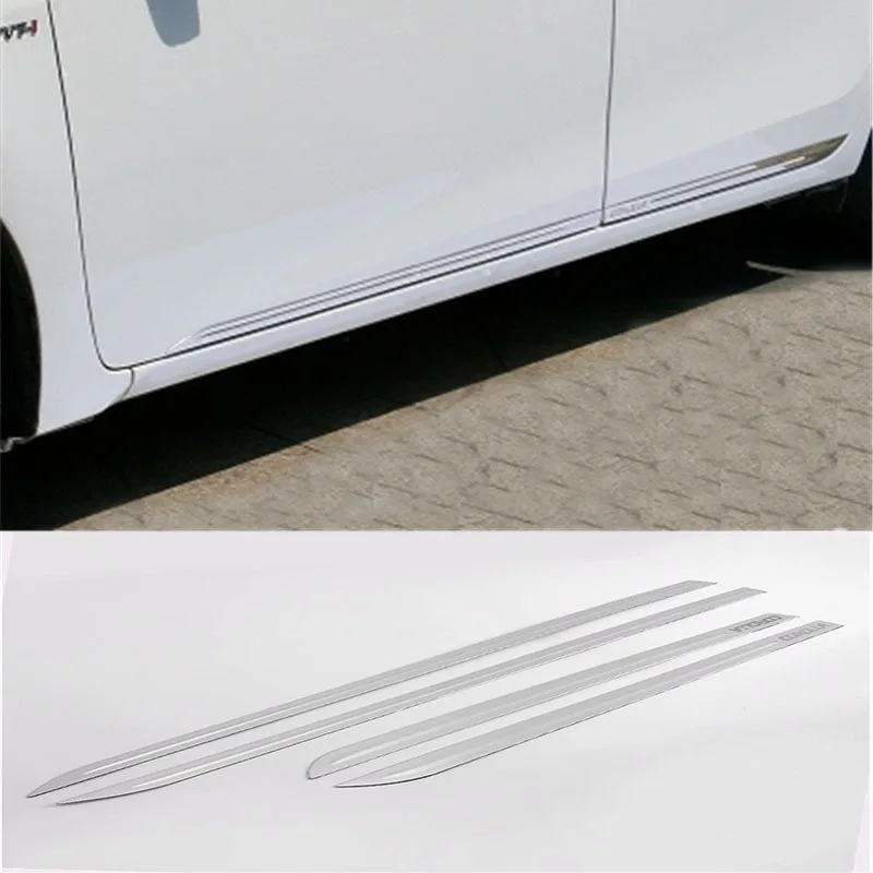 

Stainless Car Door Body Side Molding Cover Trim Garnish Styling Sticker Fit For Toyota Camry 2012-2017/ 2018-2021