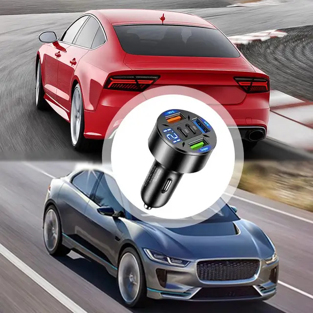 5-Port Fast Car Charger 4