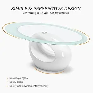 oval glass coffee table