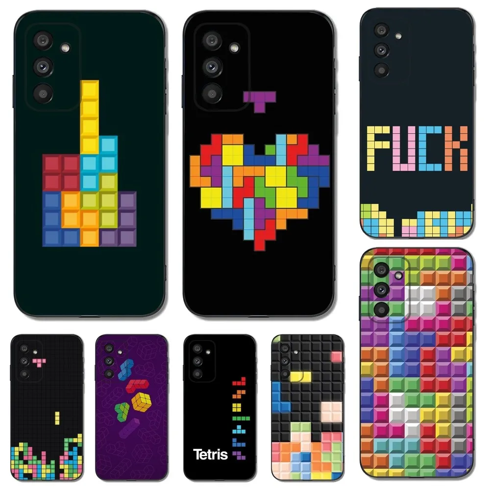 Game T-Tetris Custodia Per Telefono Divertente Per Samsungs23,S22,S21,S20 Ultra Pro S10,S30Plus,20 Cover Ultra Nera