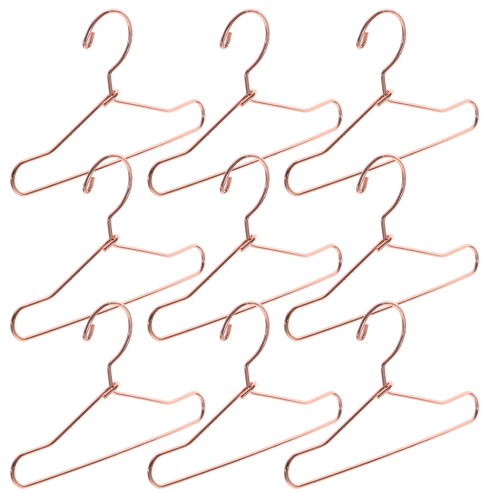 

10 Pcs Simple Baby 75cm Mini Clothes Hangers House Pants Dollhouse Miniature Accessories Metal Closet