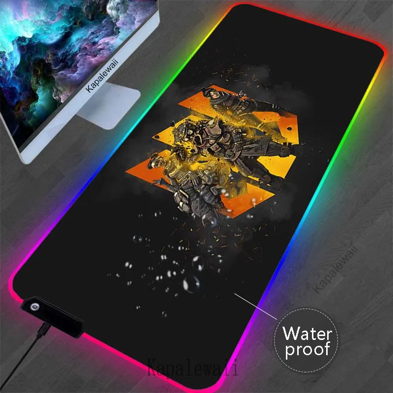 

RGB Backlight Apex Game Mousepad Legends Gaming Mouse Pad Alfombrilla 1200x600 Mouse Mat Computer Gamer Keyboard Pads Oversize