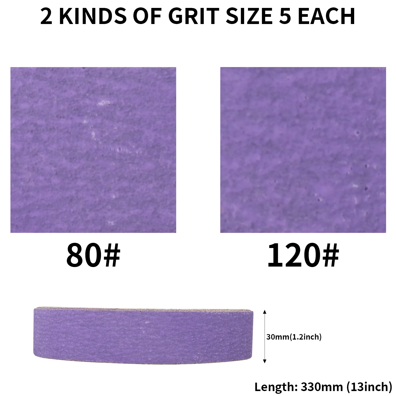 Disque Abrasif 180 Mm 10 Trous Lot De 10 Bandes Abrasives 30 X 330 Mm Grain 80 Outils De Polissage Pour Bois, Métal, Plastique, Céramique (grain 80 Disque Abrasif 180mm