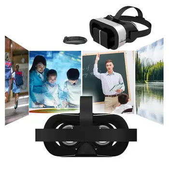 2023 New VR Headset with Adjustable Controller 3D VR Glasses Virtual Reality Headset Support 5 to 7 inch HD for Smart Phone 2