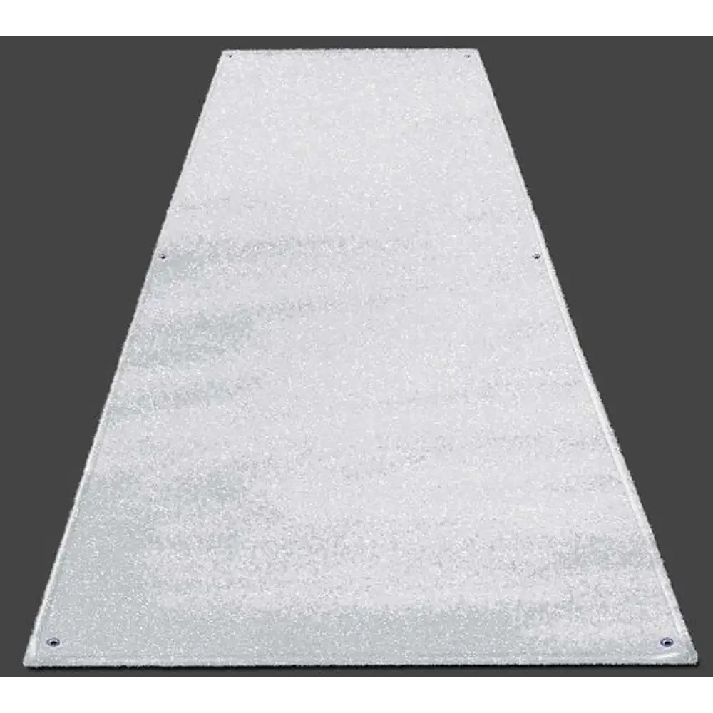 Synthetic Turf Aisle Runner White 4ft x 40ft &ndash; Outdoor Wedding Rug Lightweight UV-Protected