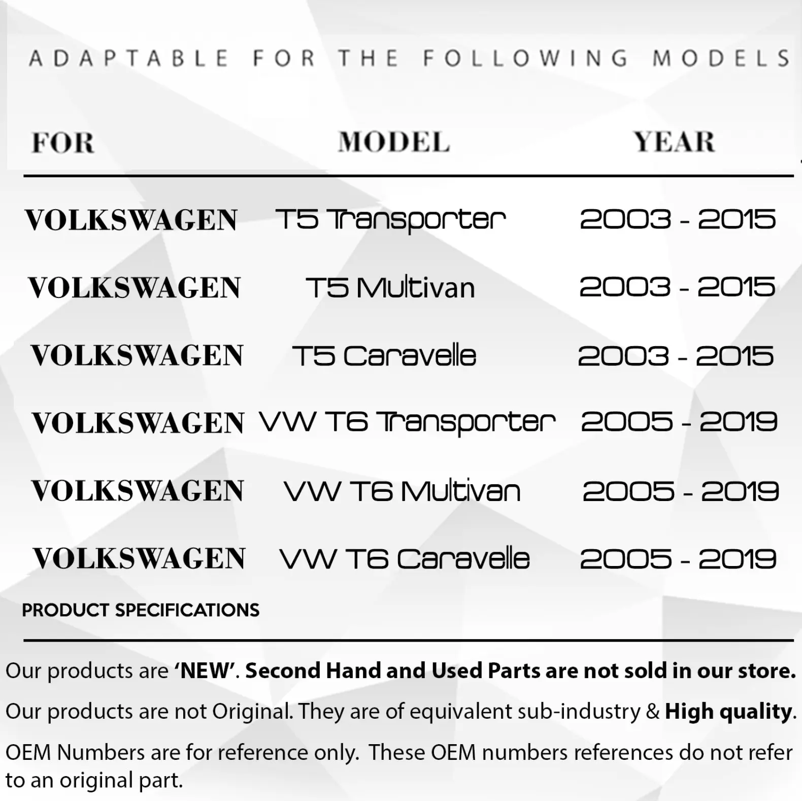 Links Of Rechts Schuifraam Glas Klink Cover Reparatie Kit Voor Volkswagen T5 Multivan