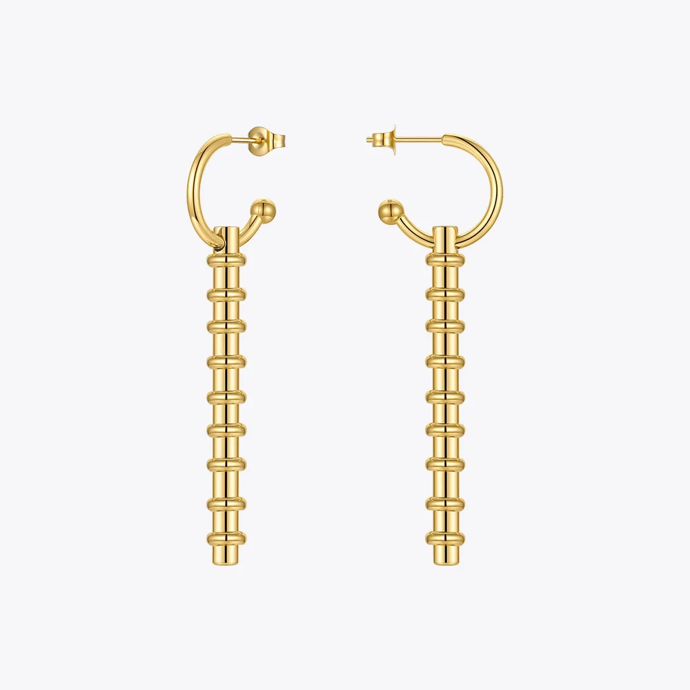 

ENFASHION Goth Accessories Earrings For Women 2021 Gold Color Drop Earring Stainless Steel Fashion Jewelry Pendientes E211309