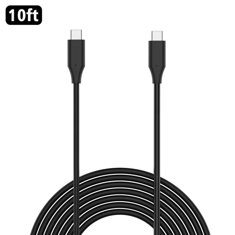 Lightweight Portable VR Headset Link Cable 5core 10ft Shielding Durable 3A Multifunction Charging For Oculus Quest 2