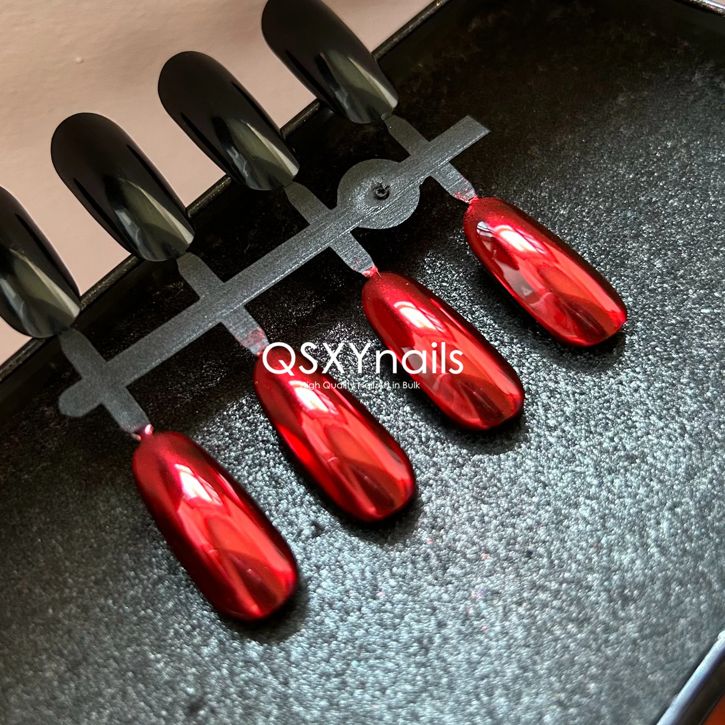 0.5g Scarlet Blood Red Gloss Mirror Powder Nail Chrome Pigment Glitter Smooth Rubbing for Nail Art Gel Polish nail powder nail glitter nail pigment nail decoration nail decorations
