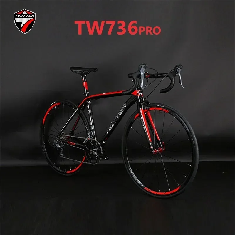 

2023 TWITTER TW736pro RS-22S internal cable routing C brake racing lightweight aluminum alloy road bike with carbon fork 700*25C