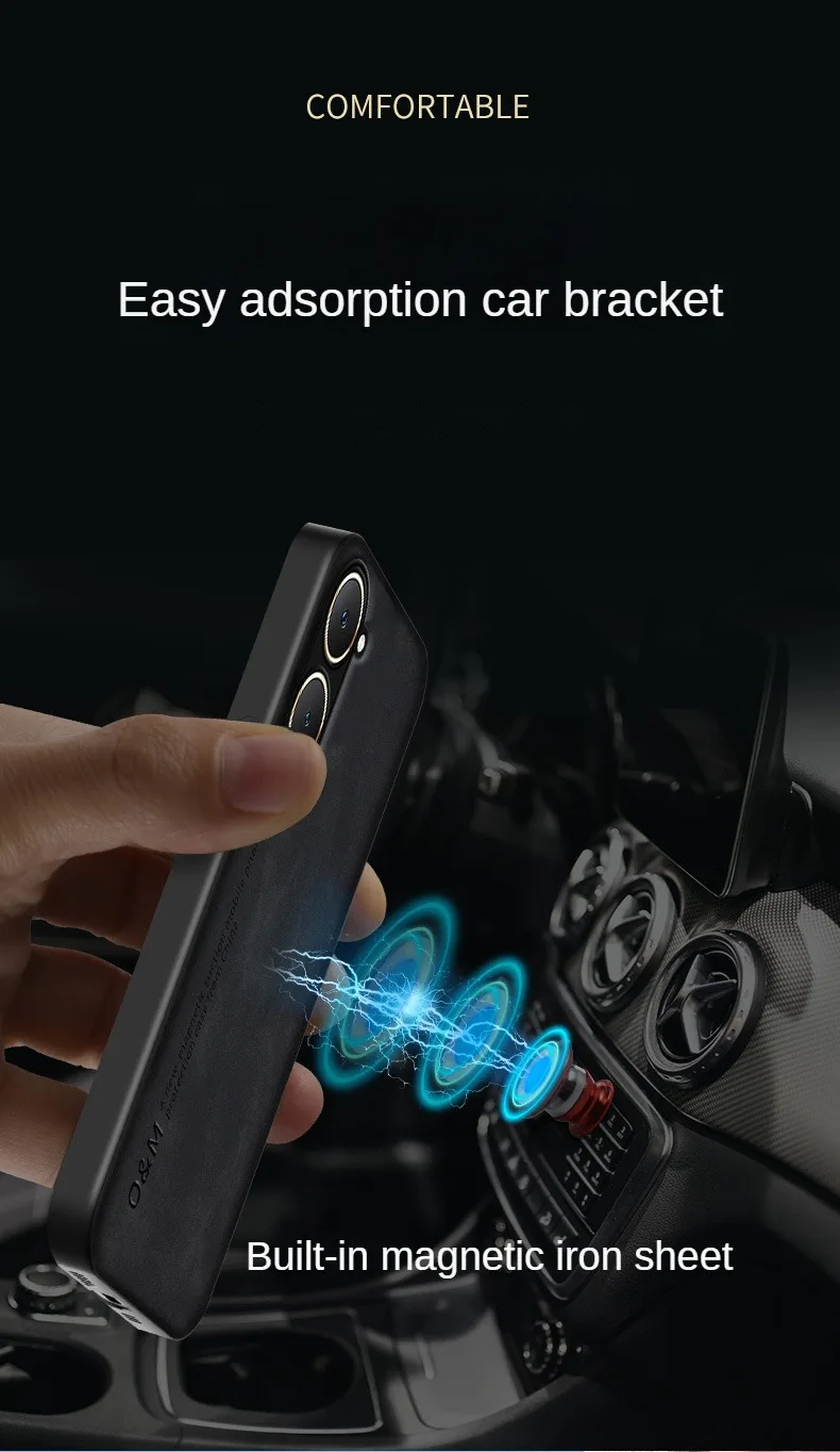 Shockproof Phone Case For Vivo Magnetic Car Mount Protective Cover_voghion.com