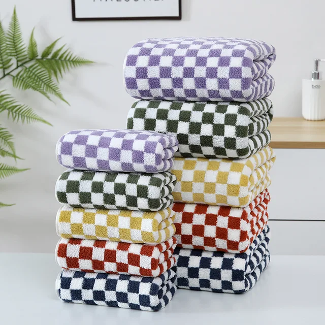 Fürdő Törülközőkészlet Korallsonyos Abszorbens Haj Arcfürdő Kézi Törölköző Készlet Fürdőszobai Törülközők Szett Strand Törülköző Felnőttek Számára - Image 4