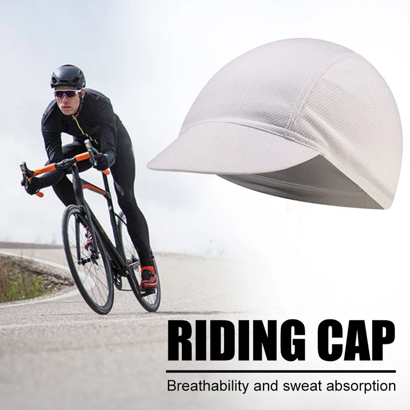 Description Picture 3 of itemNew Cycling Cap Bicycle Hat with Visor UV Protection Sun Block Headwear for Men Women Road Bike Head Caps Helmet Liner