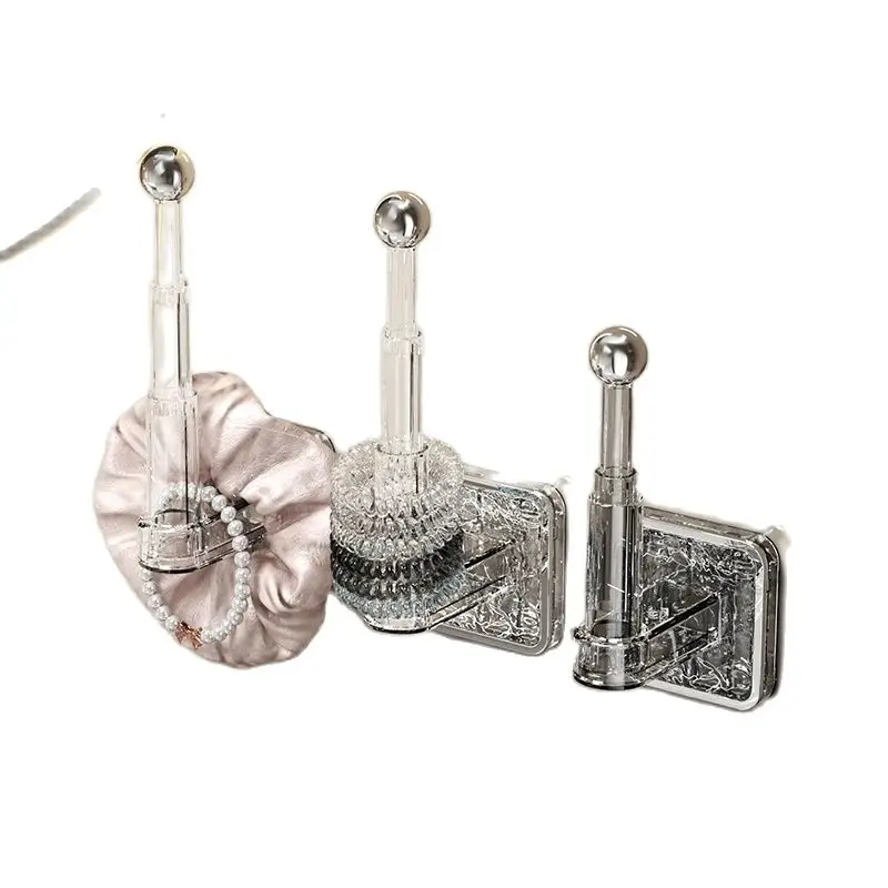 

1Pcs Jewelry Storage Rack Multi-Functional No-Punch Retractable Head Rope Headband Hair Band Hair Jewelry Rack