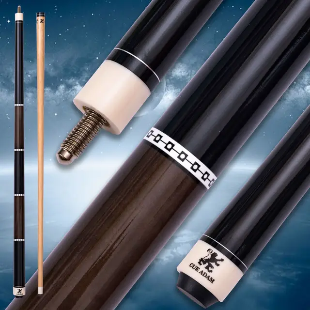 Luxury 13mm Low Deflection Pool Cue Multi Layer Tip Maple Wood Piano Gloss Handle Comfort Design 1