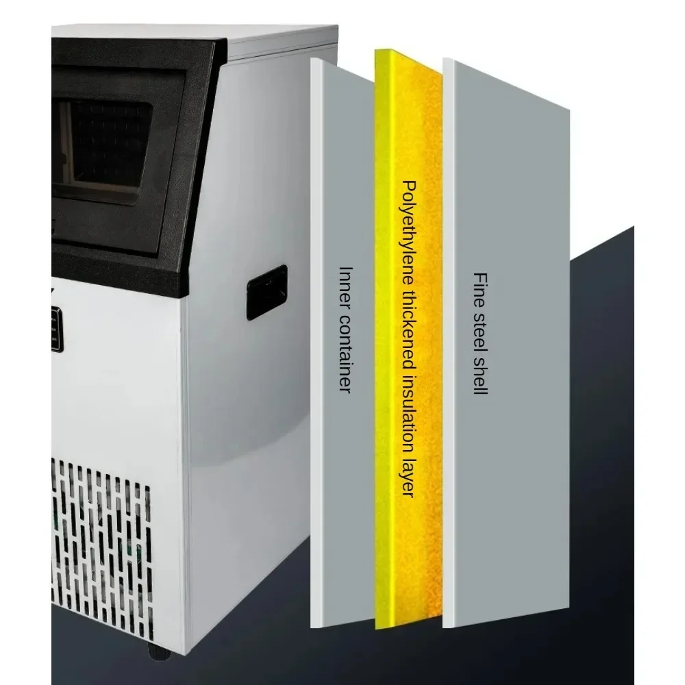 Commercial High-yield ice maker for Milk Tea Shop Bar ice cubes macine