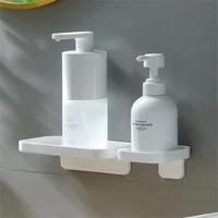 Bathroom Drainable Storage Rack Small White Bathroom Accessories Punch-free Wall-mounted Bathroom Shelf Wash Supplies Storage 1