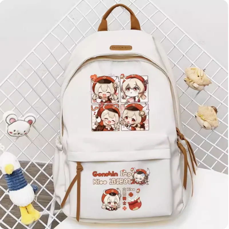 

Anime Genshin Impact Klee Big Capacity Girls Bagpack Backpack Travel Bag Boy Teenager Schoolbag