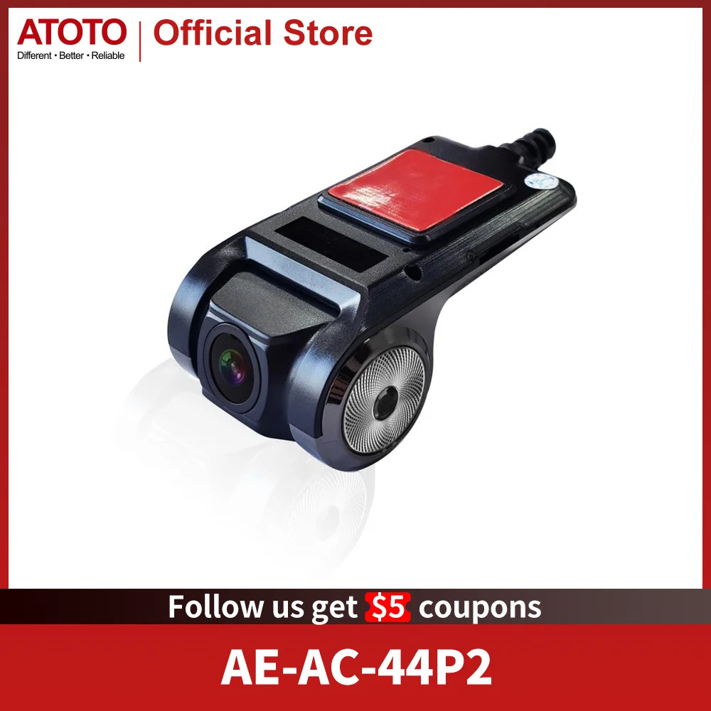 ATOTOZONE AC-44P2 1080P USB Dash Camera – 156° Wide Angle, Loop Recording, Video Lock, For A5/A6/S8/P9 Android Car Stereos (Not For F7/P5/P8/X10) - View #7